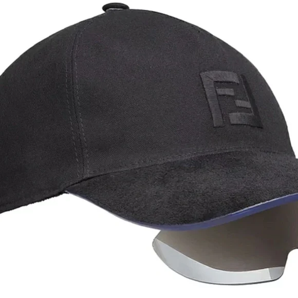 Fendi FE4022U 0005C Baseball Cap Cotton/Suede Hat Sunglasses Visor 4022U Fendi Men main image 4